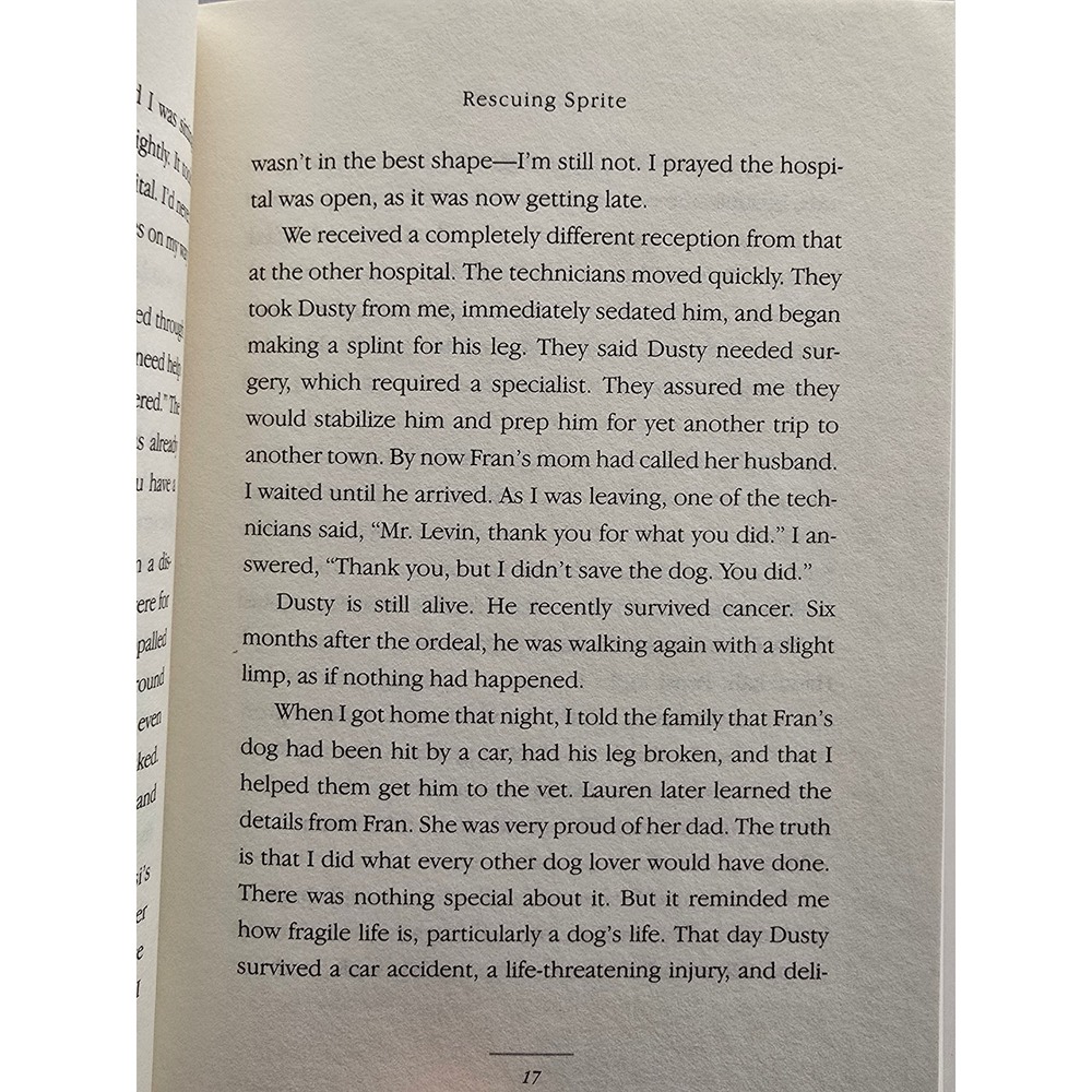 Mark R Levin Rescuing Sprite Signed First Edition Hardcover Excellent Memoir - Picture 3 of 6